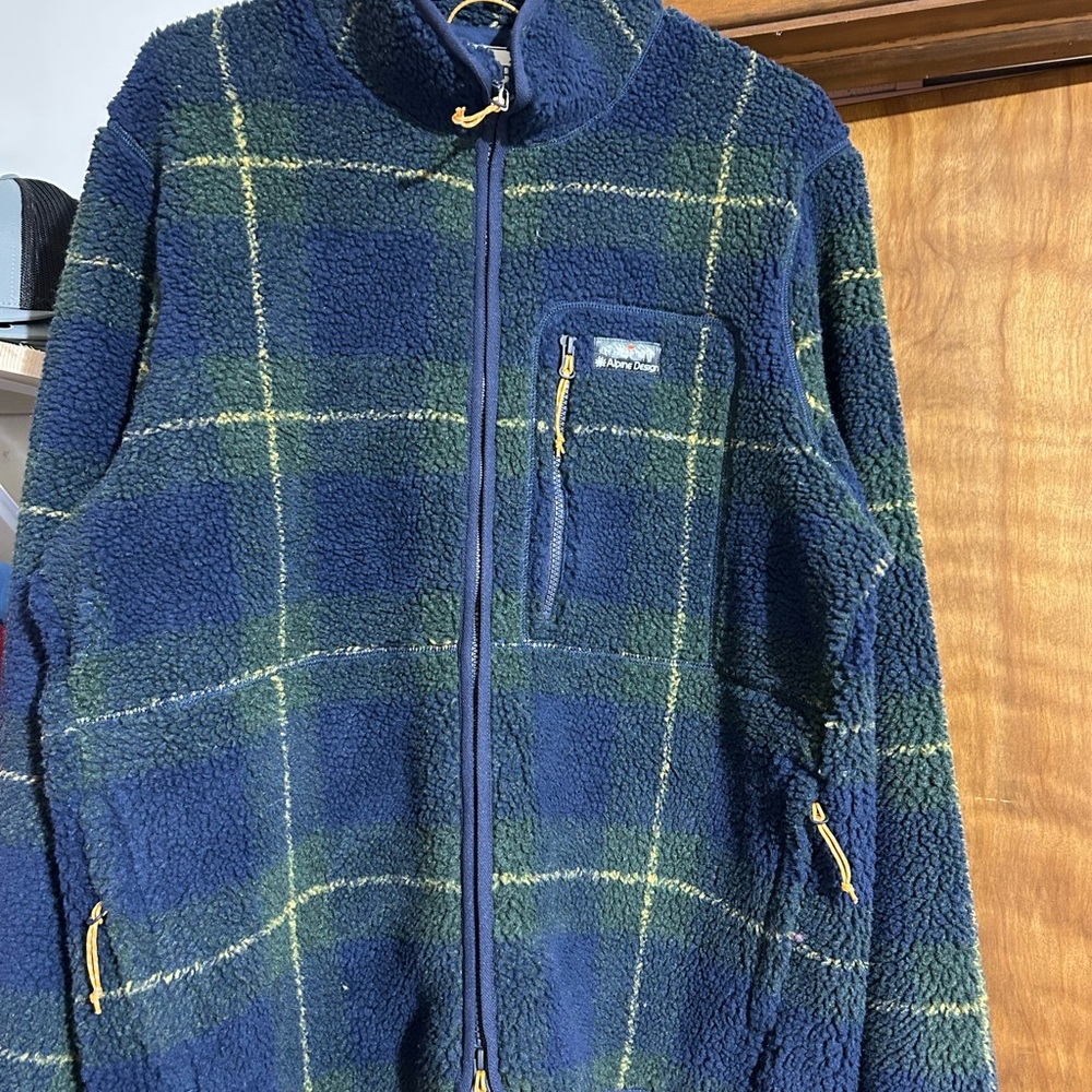 Alpine Design Navy and Olive Fleece Jacket